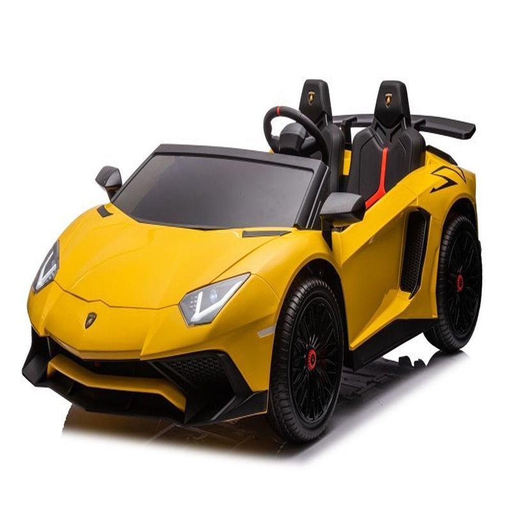 Factual Toys - Lamborghini Aventador SVJ Ride-On Car - Yellow