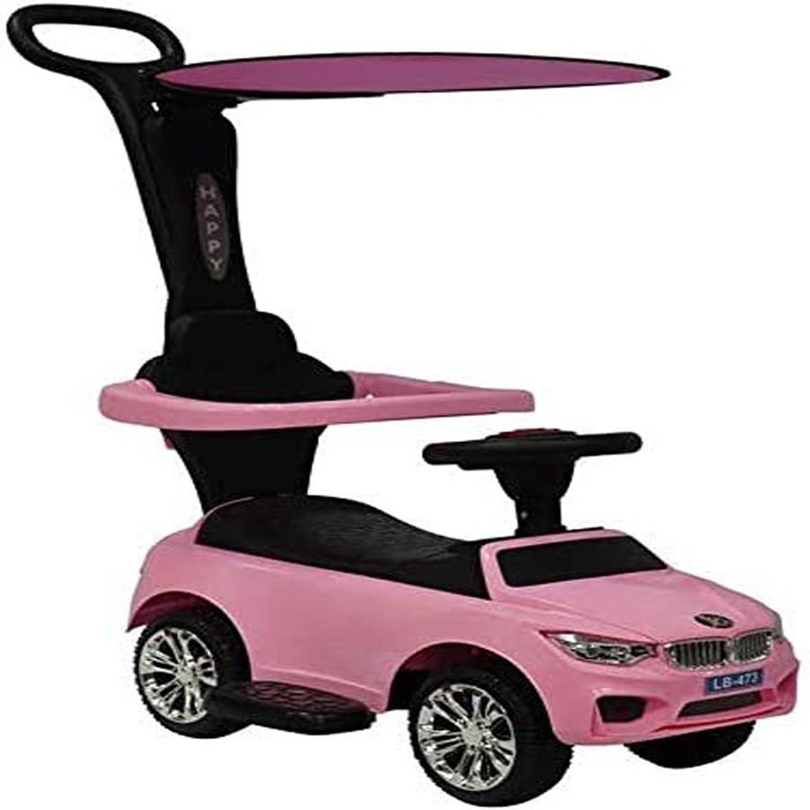 Factual Toys - 3-In-1 Kids Push Car - Pink