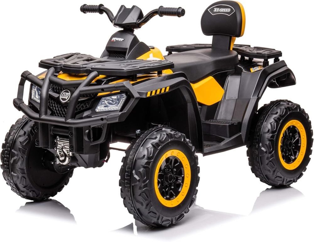 Factual Toys - Kids' Battery Powered ATV Ride-On Quad Bike 24V - Yellow