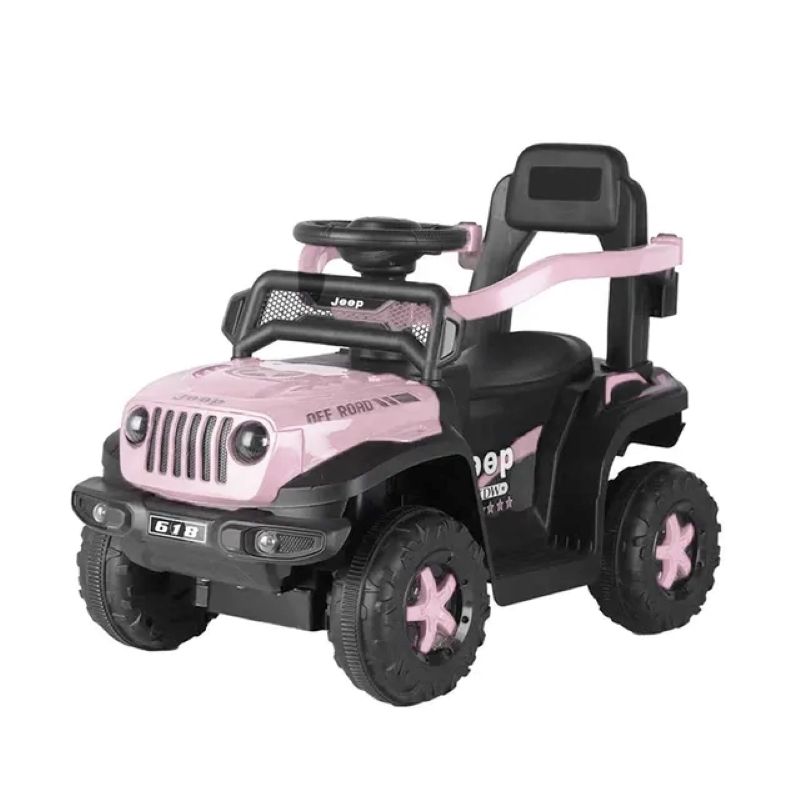 Factual Toys - 3-In-1 Kids Ride-On Artic Mini Jeep 6V - Pink