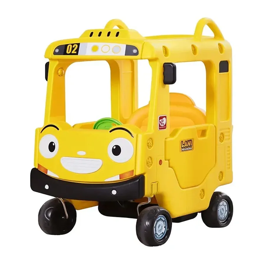 Factual Toys - Little Bus Lani Roof Car Ride Indoor Car Kids - Yellow