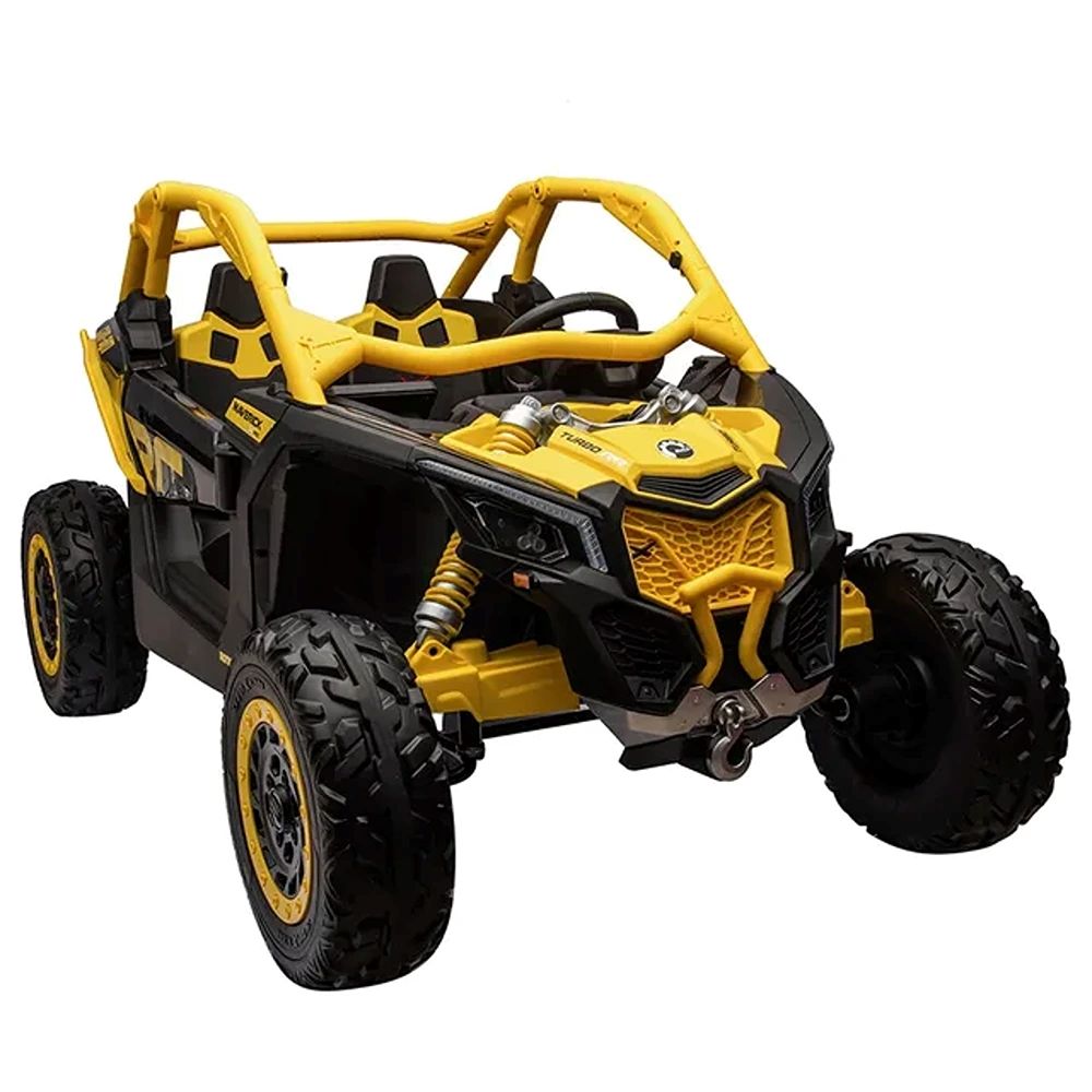 Factual Toys - Can Am Maverick UTV Electric Ride-On Buggy - 24V - Yellow