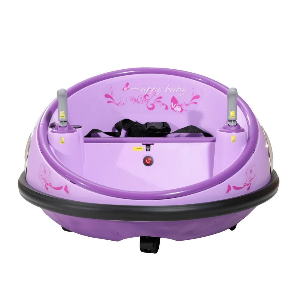 Factual Toys - Ride-On Bumper Car With Remote Control, Indoor Vehicle - 6V - Purple