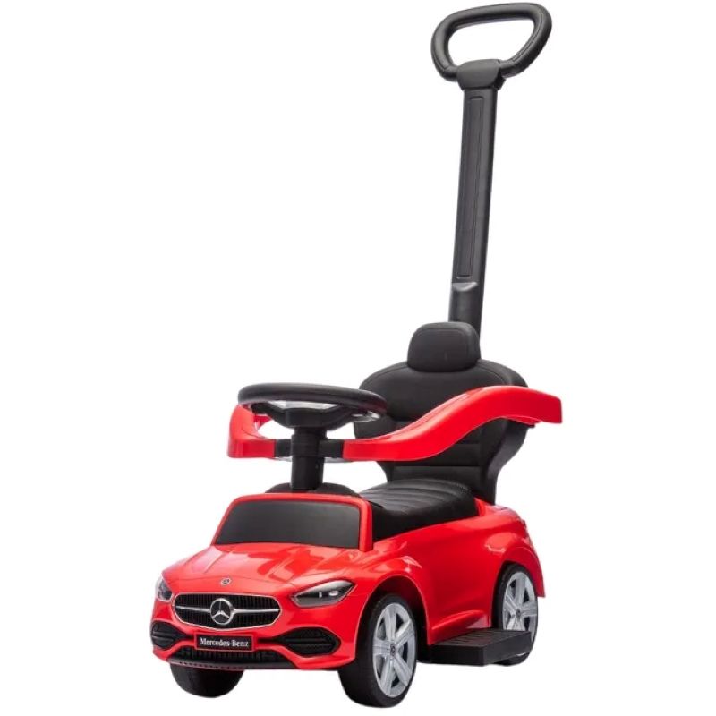 Mercedes-benz - Official Licensed C-Class Ride-On Push Car With Handle Best Gift For Kids - Red