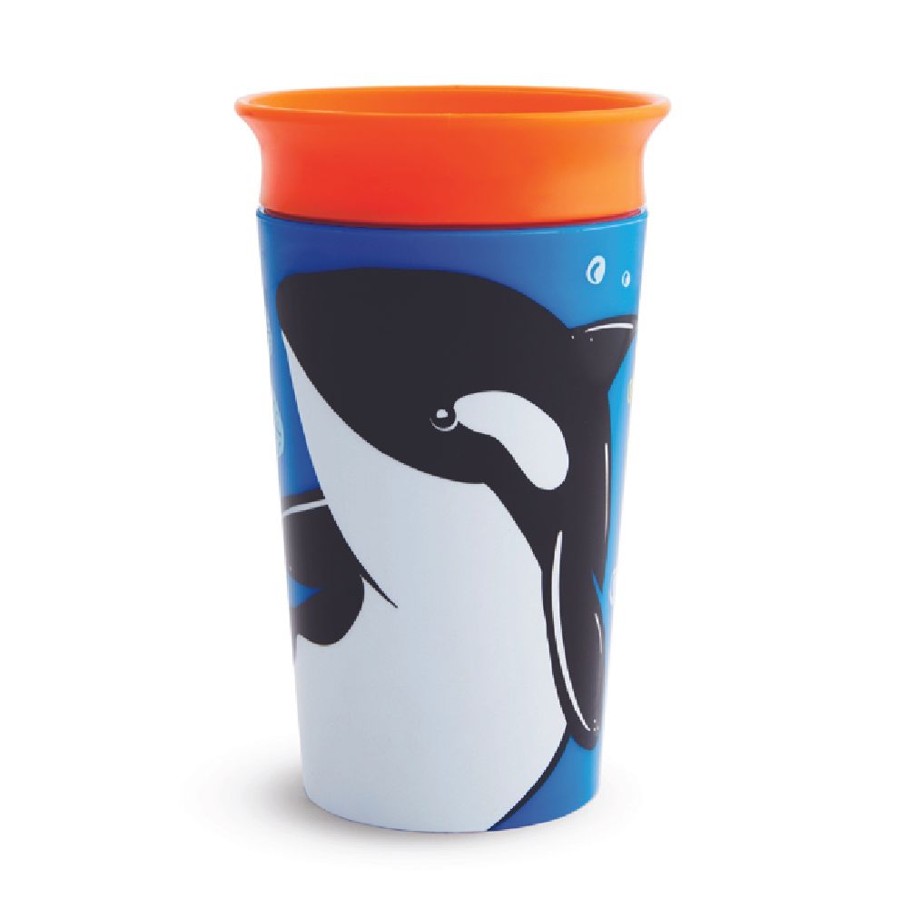 Munchkin - Miracle 360 Degree WildLove Toddler Sippy Cup 12m+ - 266ml - Orca