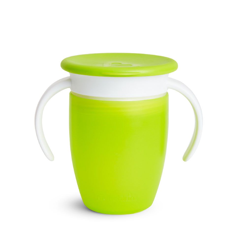 Munchkin - Miracle 360 Degree Baby Trainer Cup with Lid 6m+ - 207ml - Green