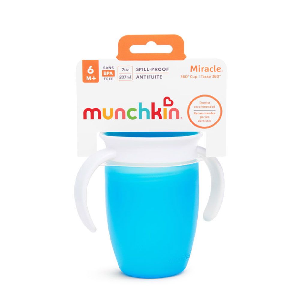 Munchkin - Miracle 360 Degree Baby Trainer Cup 6m+ - 207ml - Blue