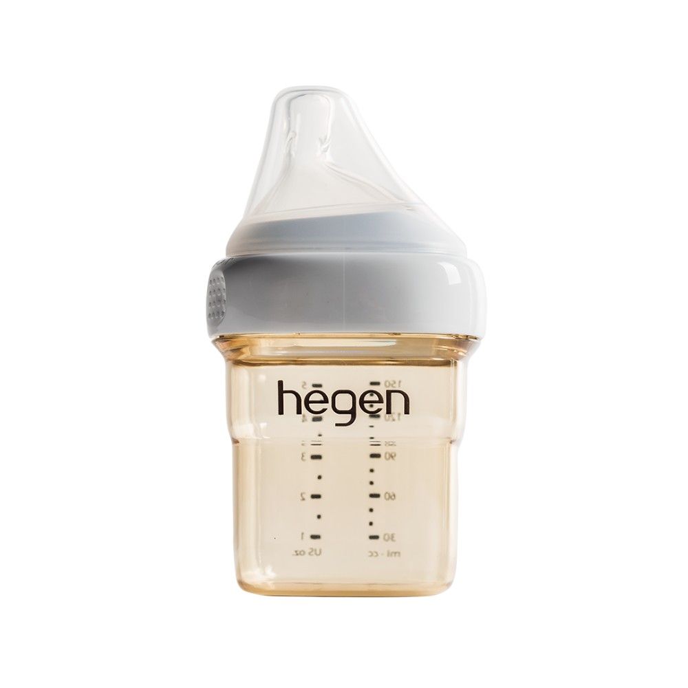 Hegen - PCTO Feeding Bottle 150ml PPSU W/ Slow Flow Teat 1-3M - White