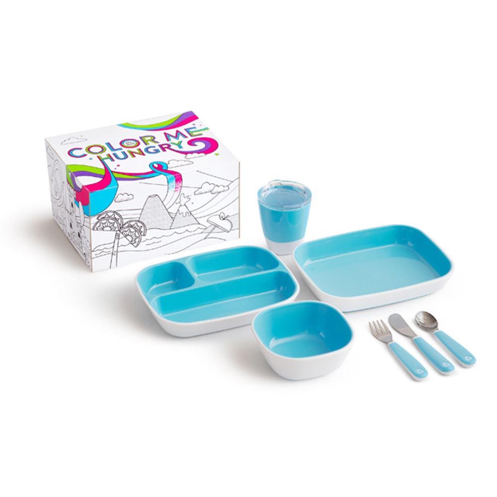 Munchkin - Color Me Hungry Splash Dining Set - Blue