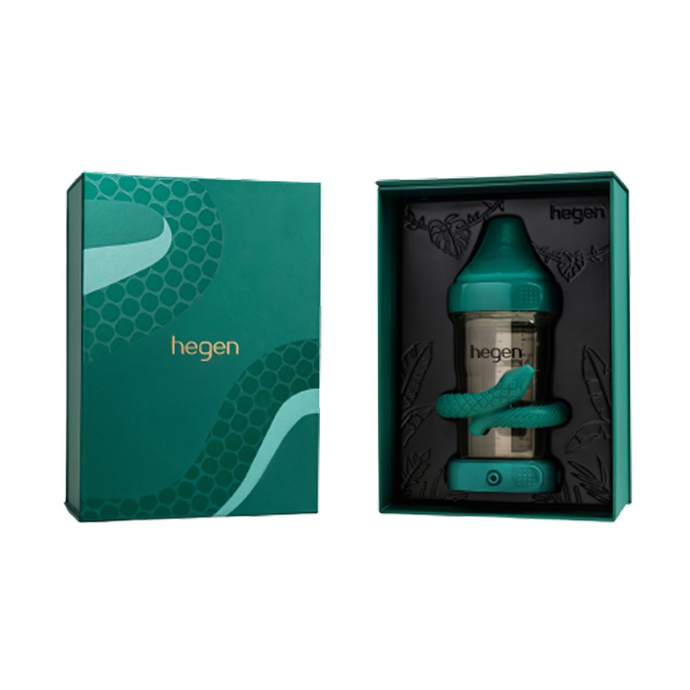 Hegen - Serpentine Treasures Set Feeding Bottle - Emerald Green