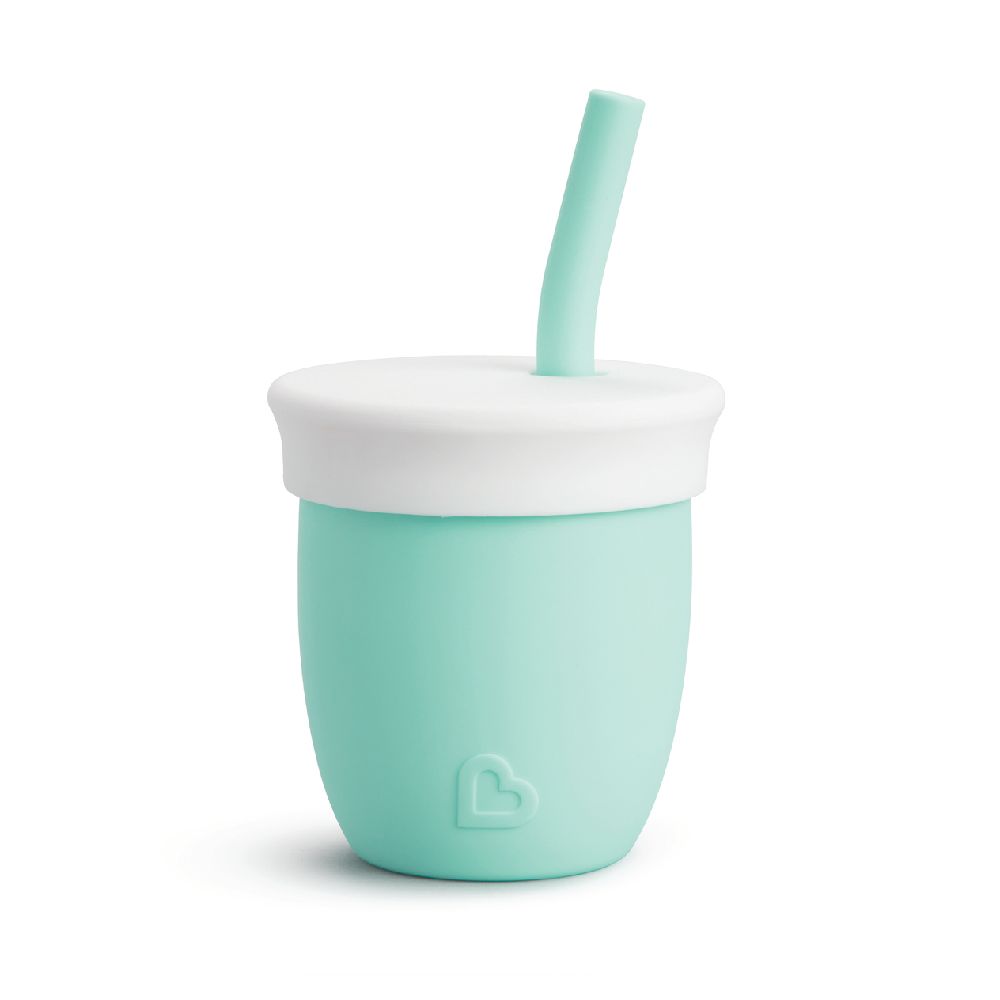 Munchkin - C'est Silicone Baby Straw Cup 6m+ - 120ml - Mint