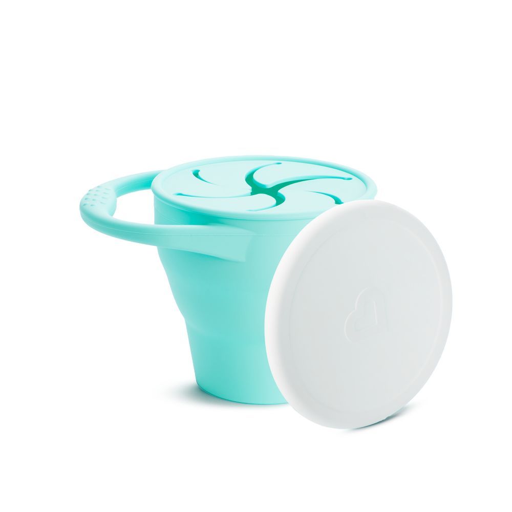 Munchkin - C'est Silicone Snack Catcher with Lid 6m+ - Coral