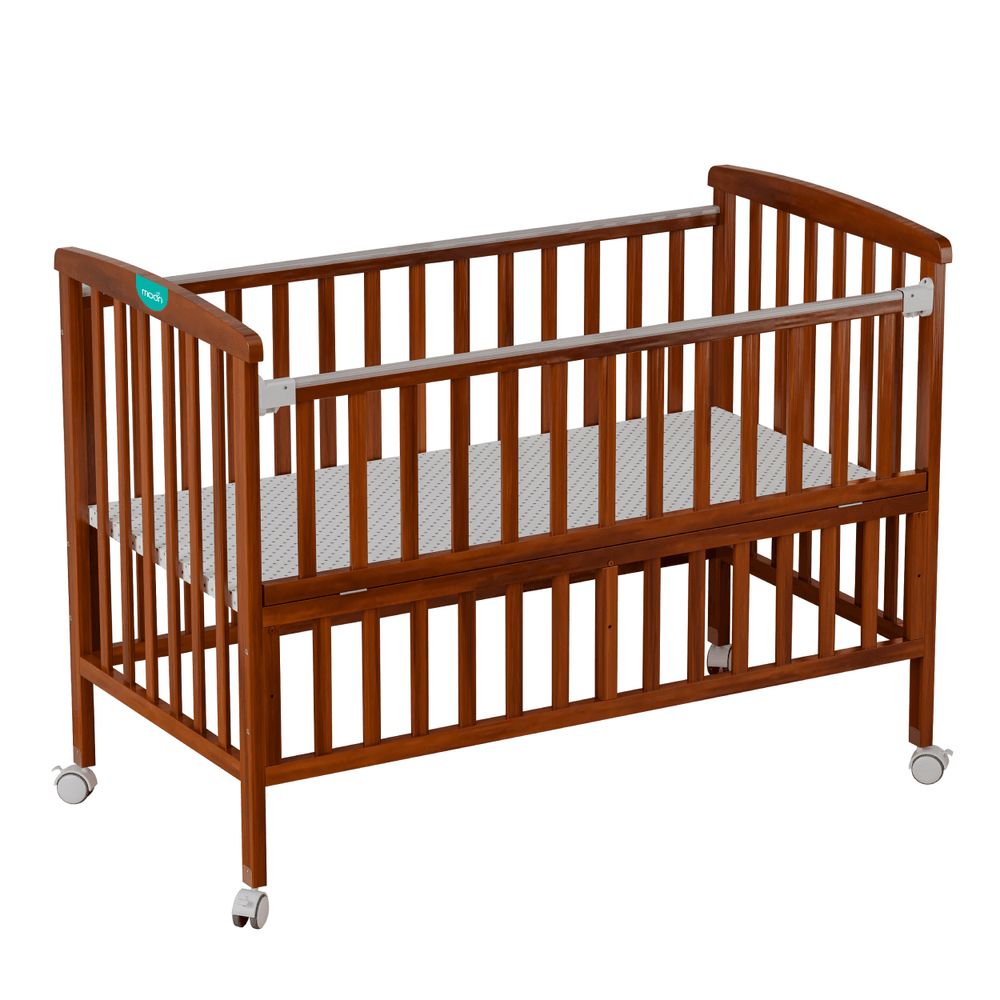 Moon - Wooden Portable Crib - Golden Brown