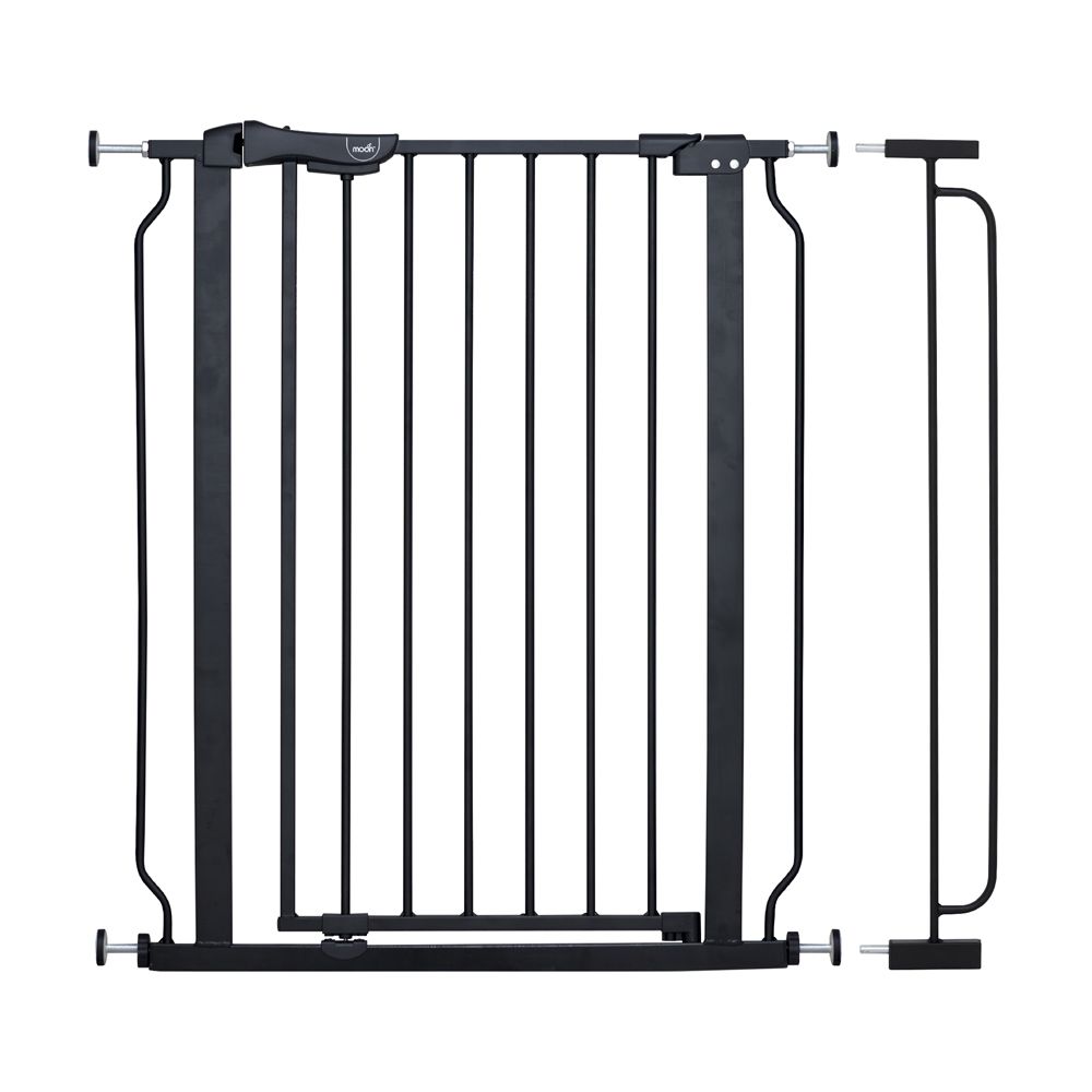 Moon - Secura Safety Gate With 10 cm Extension - Black - 76-80 cm