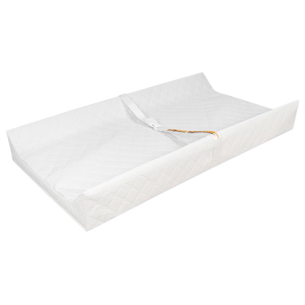 Moon - Waterproof Contour Diaper Changing Mat Pad - White