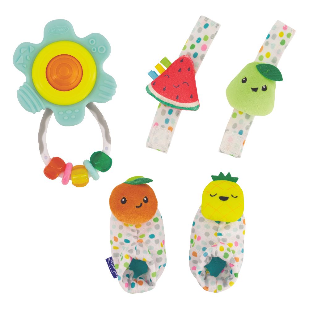 Infantino - Baby's 1st Rattle Set - 5pcs