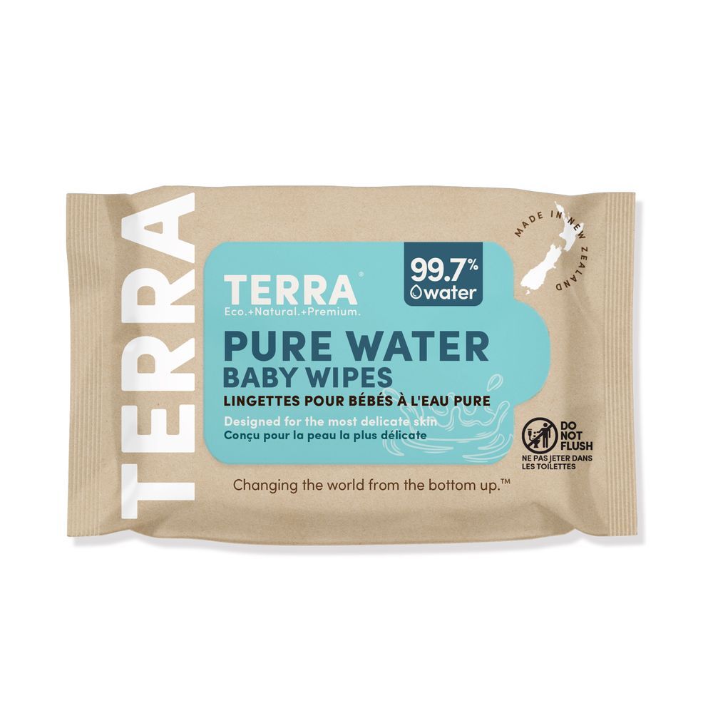 Terra Gentle - Pure Water Baby Wipes - 24 Pcs