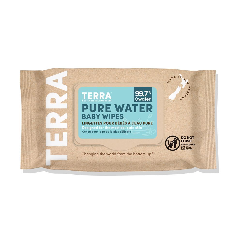 Terra Gentle - Pure Water Baby Wipes - 70 Pcs