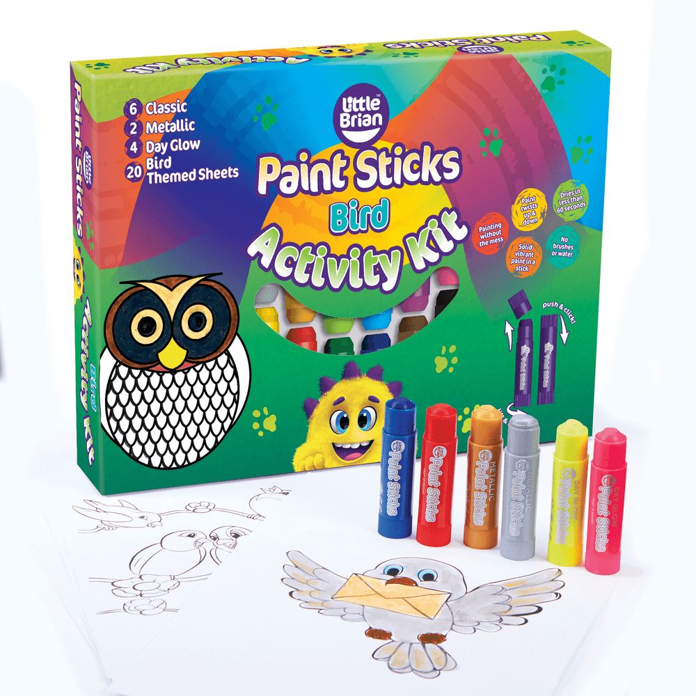 Little Brian - Paint Sticks Bird Activity Kit