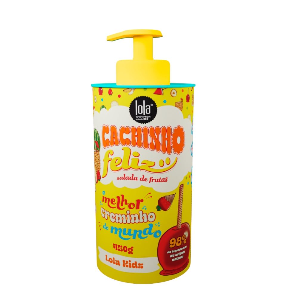 Lola From Rio - Cachinho Feliz Kids Curl Hair Styling Cream - Fruit Salad - 450gm