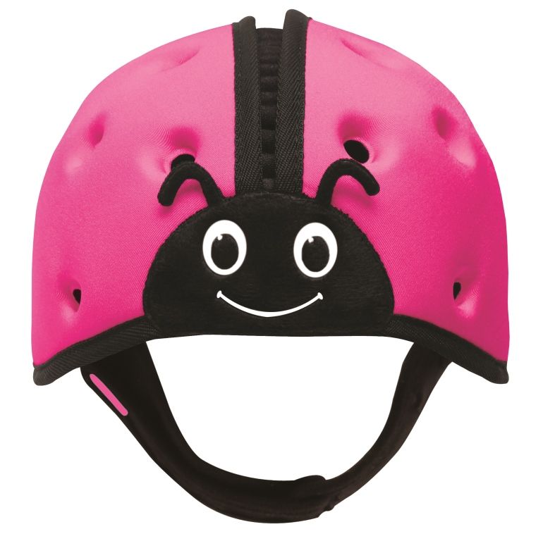 SafeheadBABY - Soft Protective Headgear - Ladybird Pink