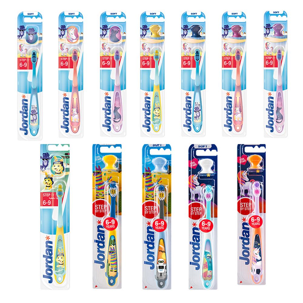 Jordan - "Step by Step" Junior Toothbrush - 6-9 Years - Assorted