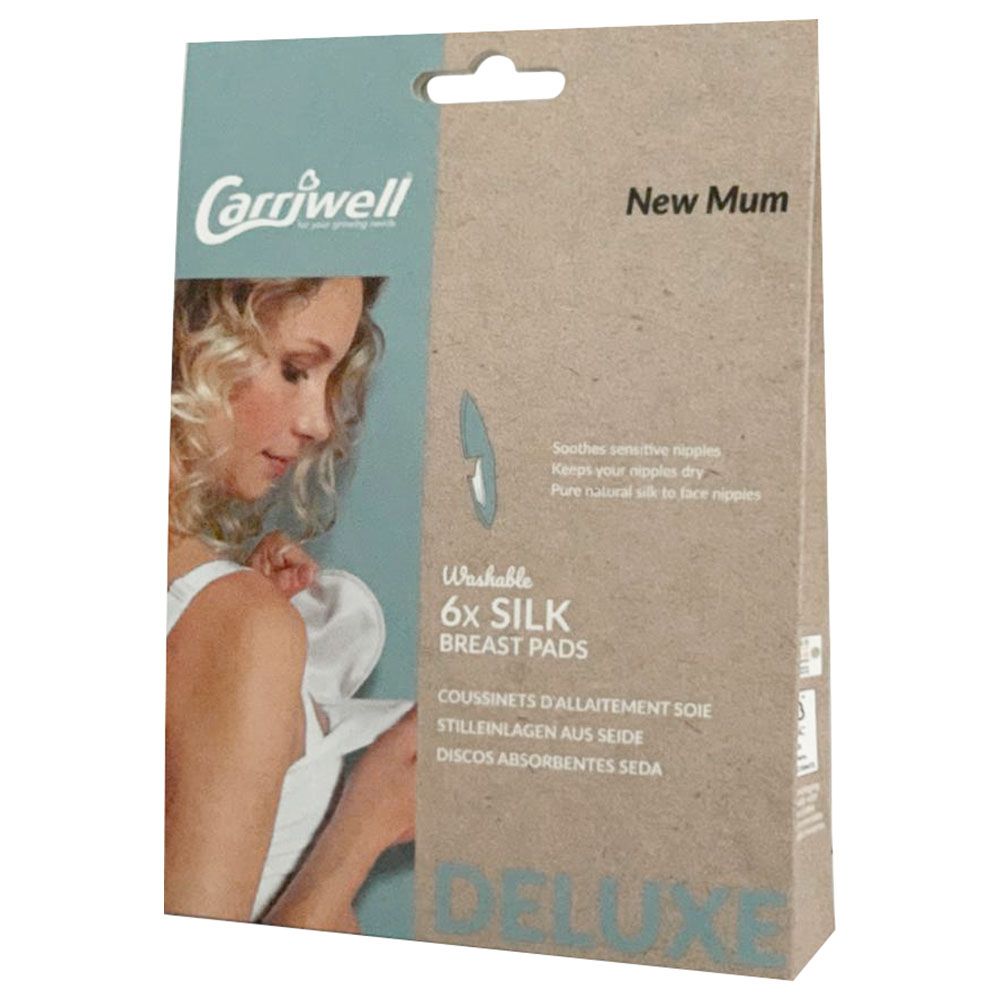 Carriwell - Silk Breast Pads Pack of 6 - White