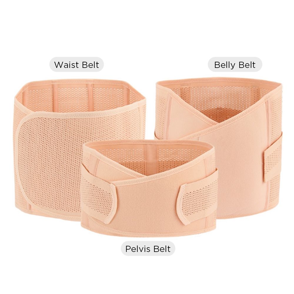 Blooming Blossom - 3in1 Maternity & Postpartum Belt- Beige