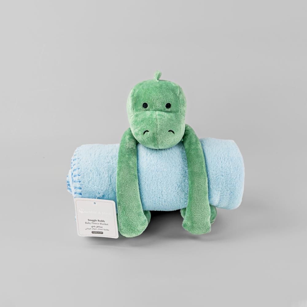 Bumble & Bird - Snuggle Buddy Baby Fleece Blanket with Travel Toy - Dino (Exclusive)