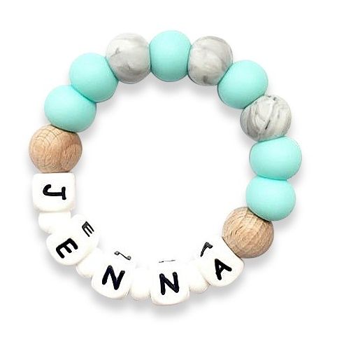 Desert Chomps - Personalized Teether Solo - Mint