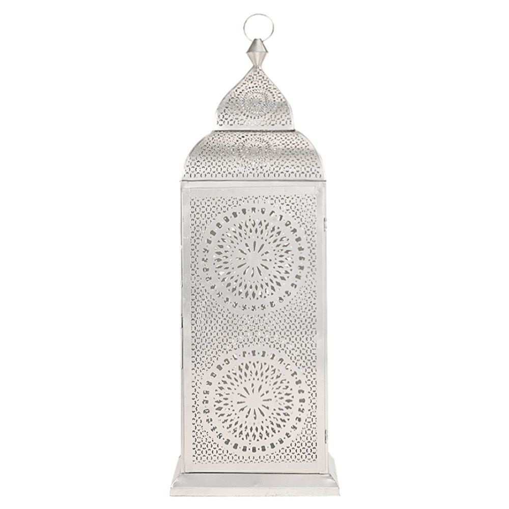 HilalFul - Authentic Handmade Chakra Lantern - Silver - XL