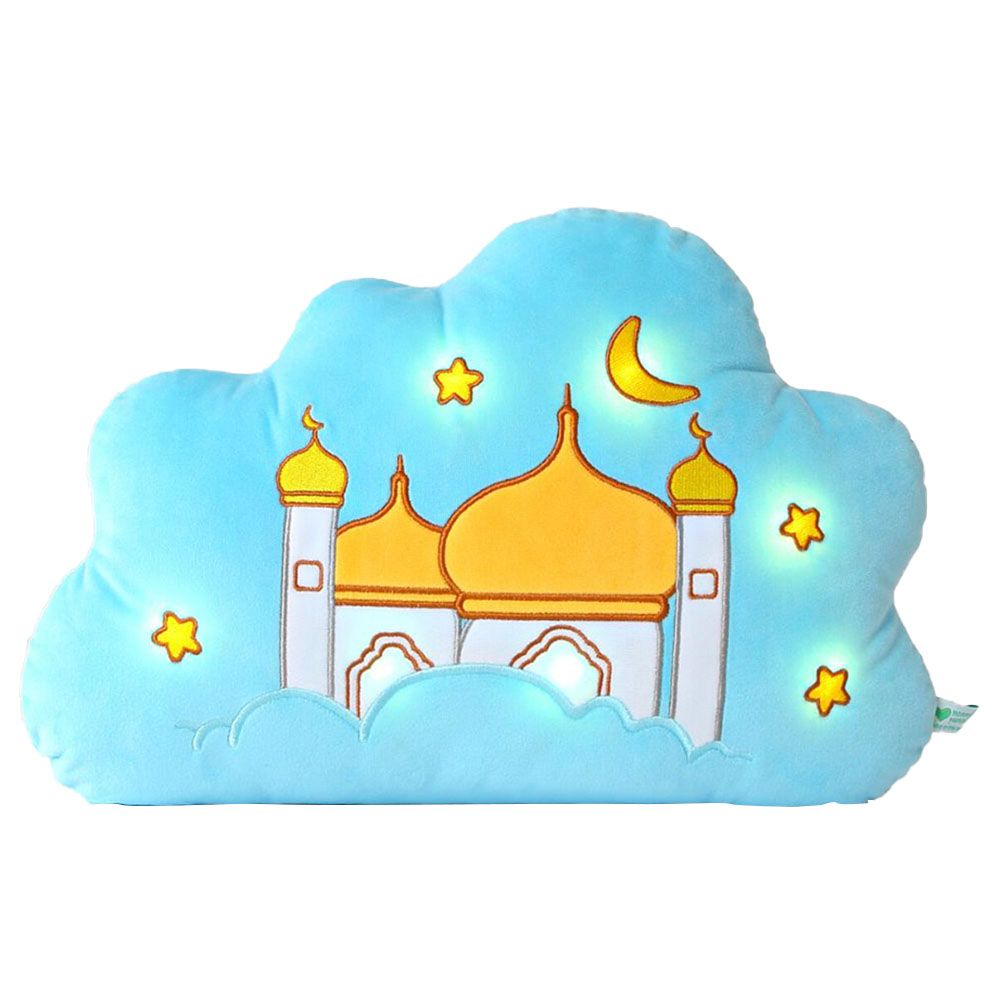 HilalFul - Sky Mosque Talking Quran Pillow - Blue