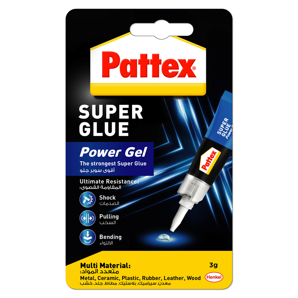 Pattex - Power Gel Super Glue Tube - 3 g