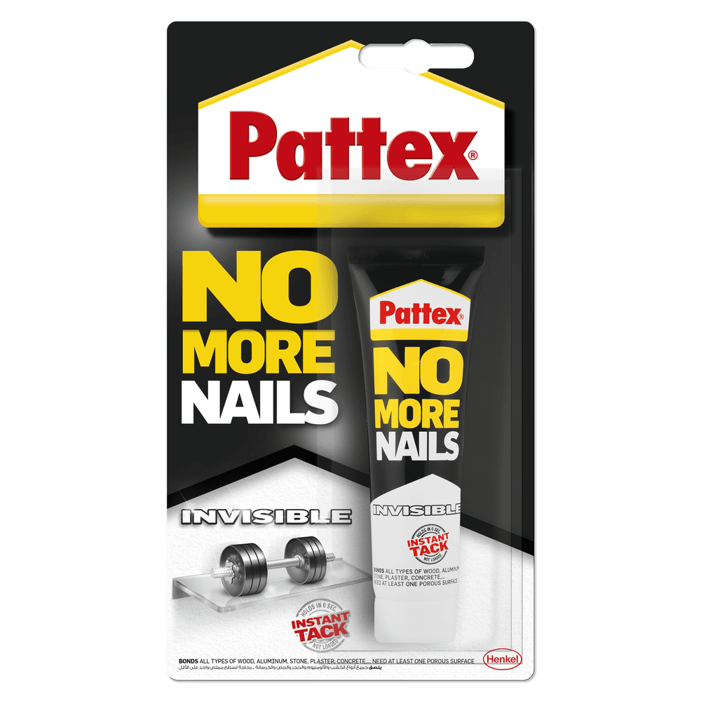 Pattex - No More Nails Invisible Adhesive Tube - 40 g