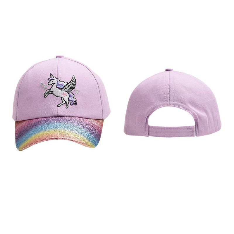 The Girl Cap - Durable Cotton Kids Cap - Unicorn - Purple