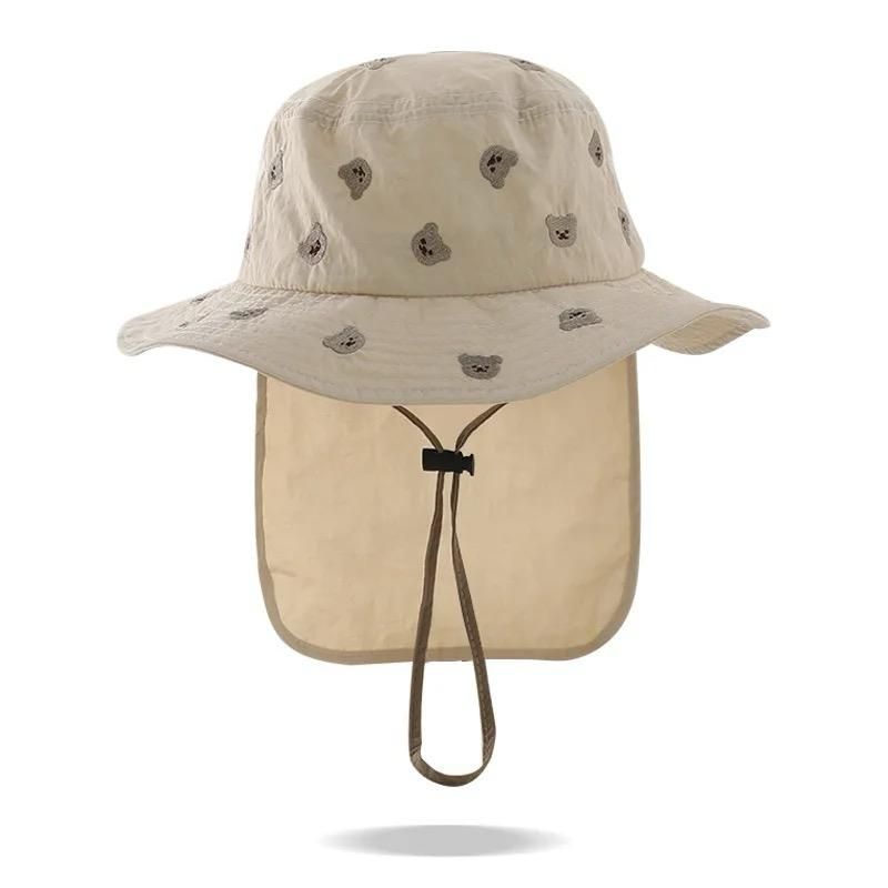 Wonder Kids - Kids Neck Cover Hat - Beige