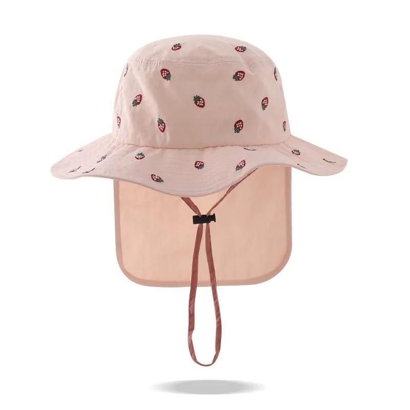 Wonder Kids - Kids Neck Cover Hat - Pink