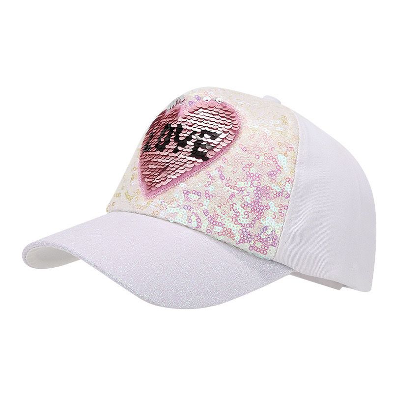 Wonder Kids - Adjustable Snapback Cap With Love Design - White