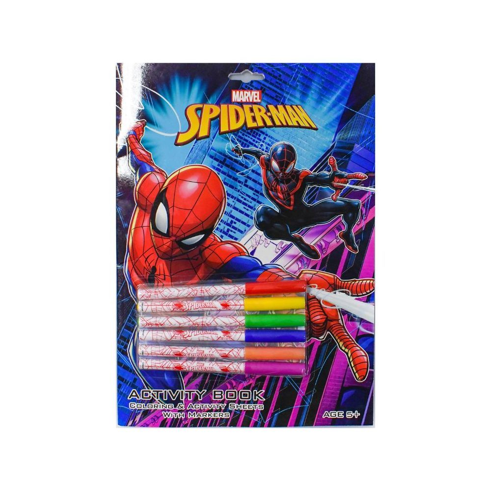 Crayola - Colouring Activity Book And Markers Set - Marvel Spiderman