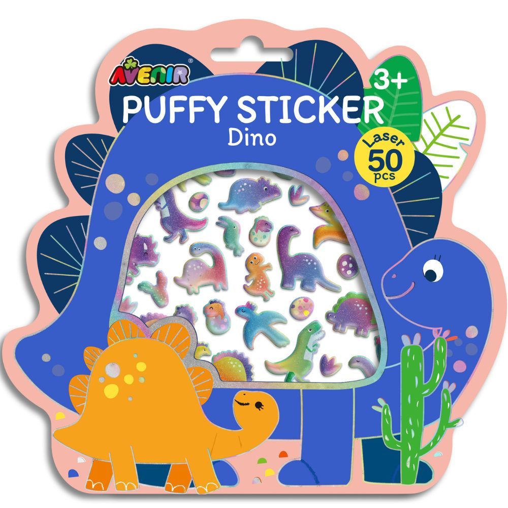 Avenir - Puffy Sticker - Dino - Pack of 1 - 50Pcs