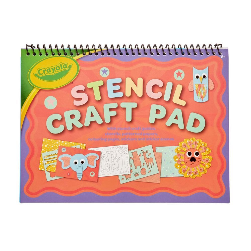 Crayola - Stencil Craft Colouring Pad