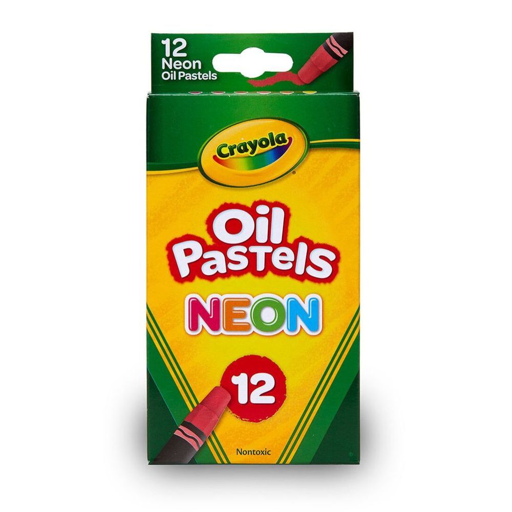 Crayola - Oil Pastels Neon Colour Sticks - 12pcs