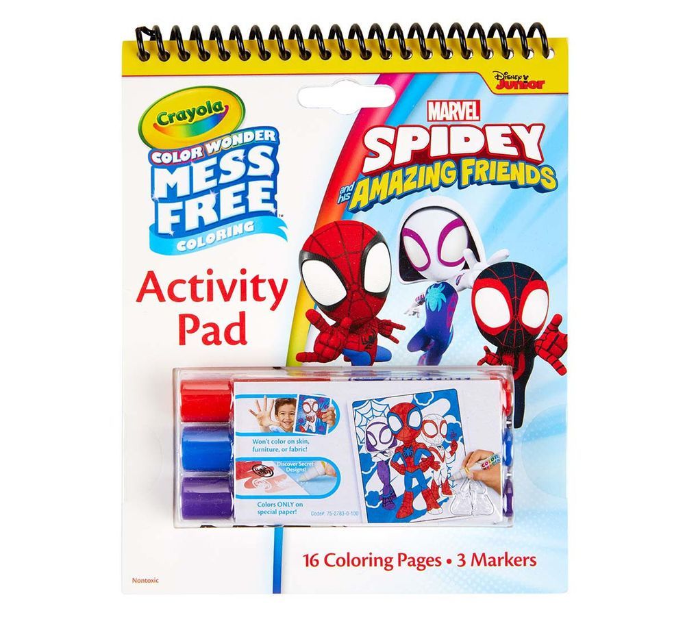 Crayola - Color Wonder Activity Pad And Marker - Spidey And His Amazing Friends