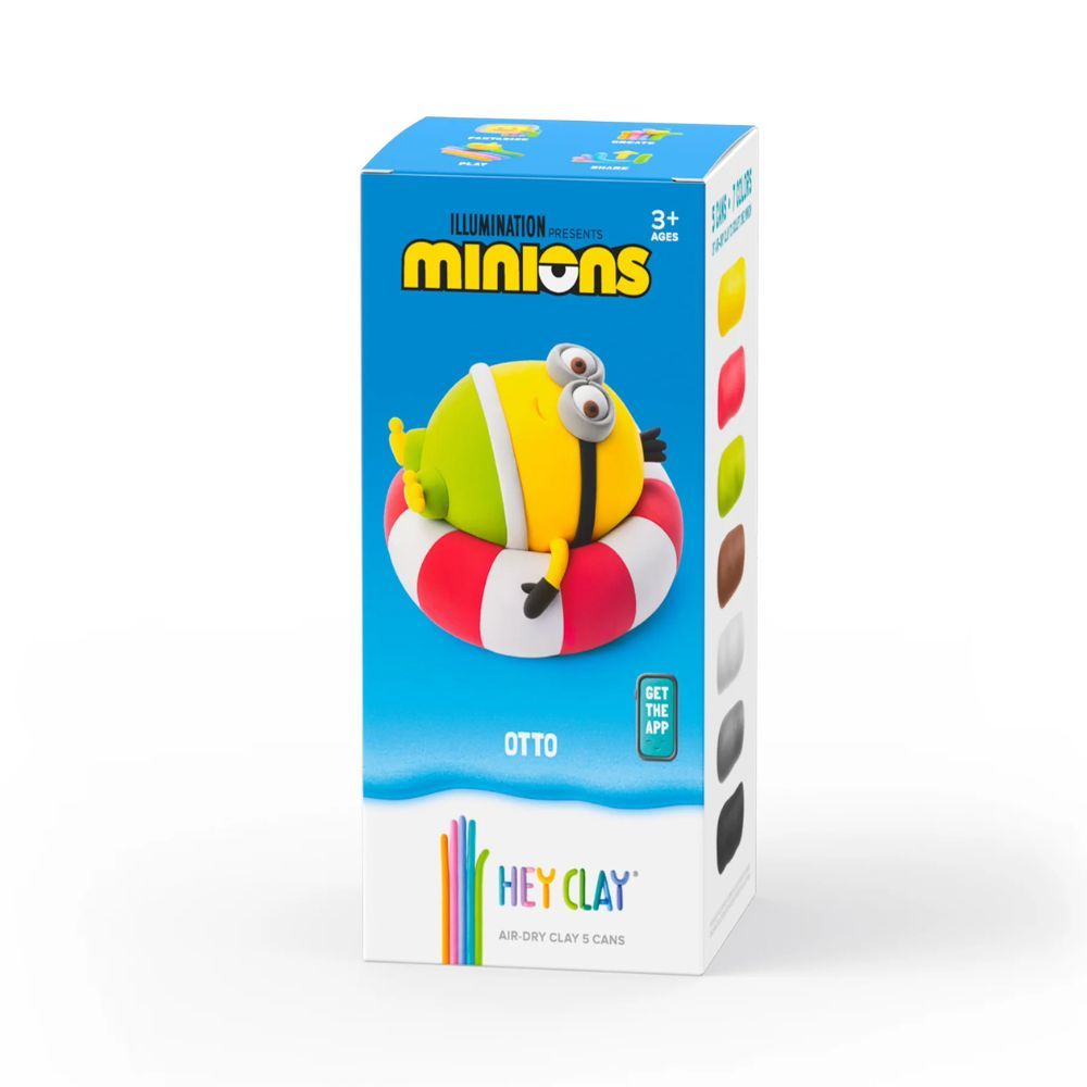 Hey Clay - Minions Otto Colourful Modelling Air Dry Clay - 5pcs