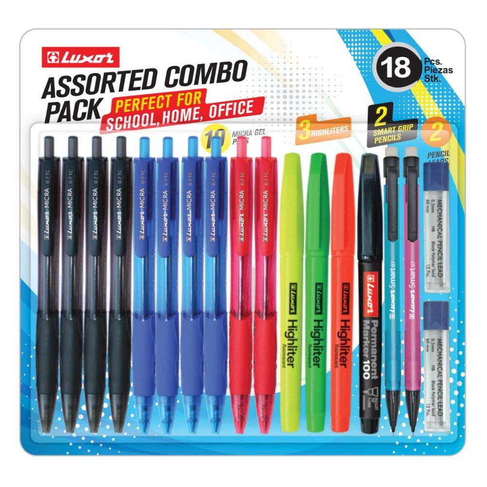 Luxor - Assorted Combo pack - 18pcs