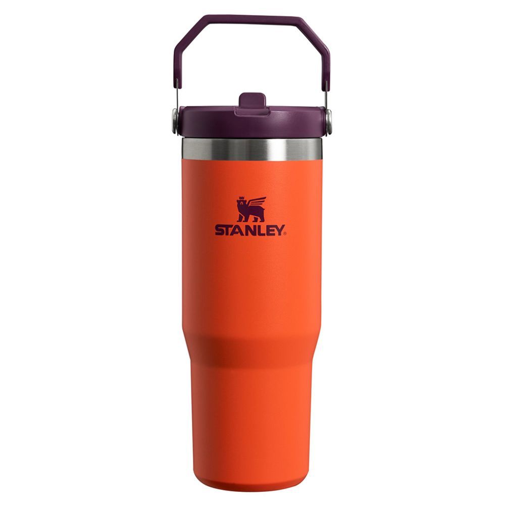 Stanley - IceFlow Flip Straw Stainless Steel Bottle - Tigerlily Plum - 890 ml