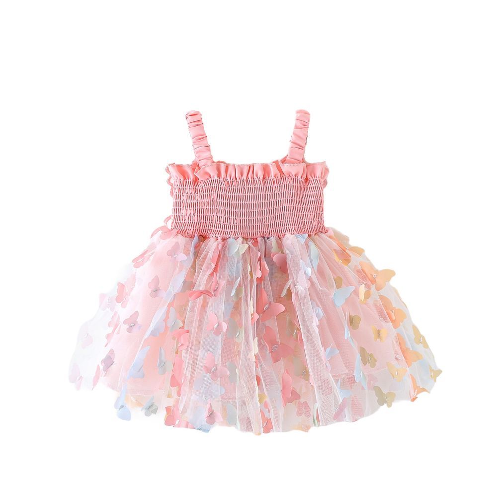 Sugar Rush - Butterfly Detail Balloon Dress - Pink