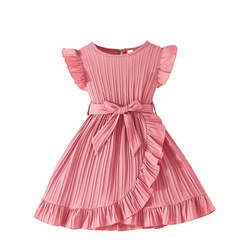 Sugar Rush - Solid Fit And Flare Dress - Pink