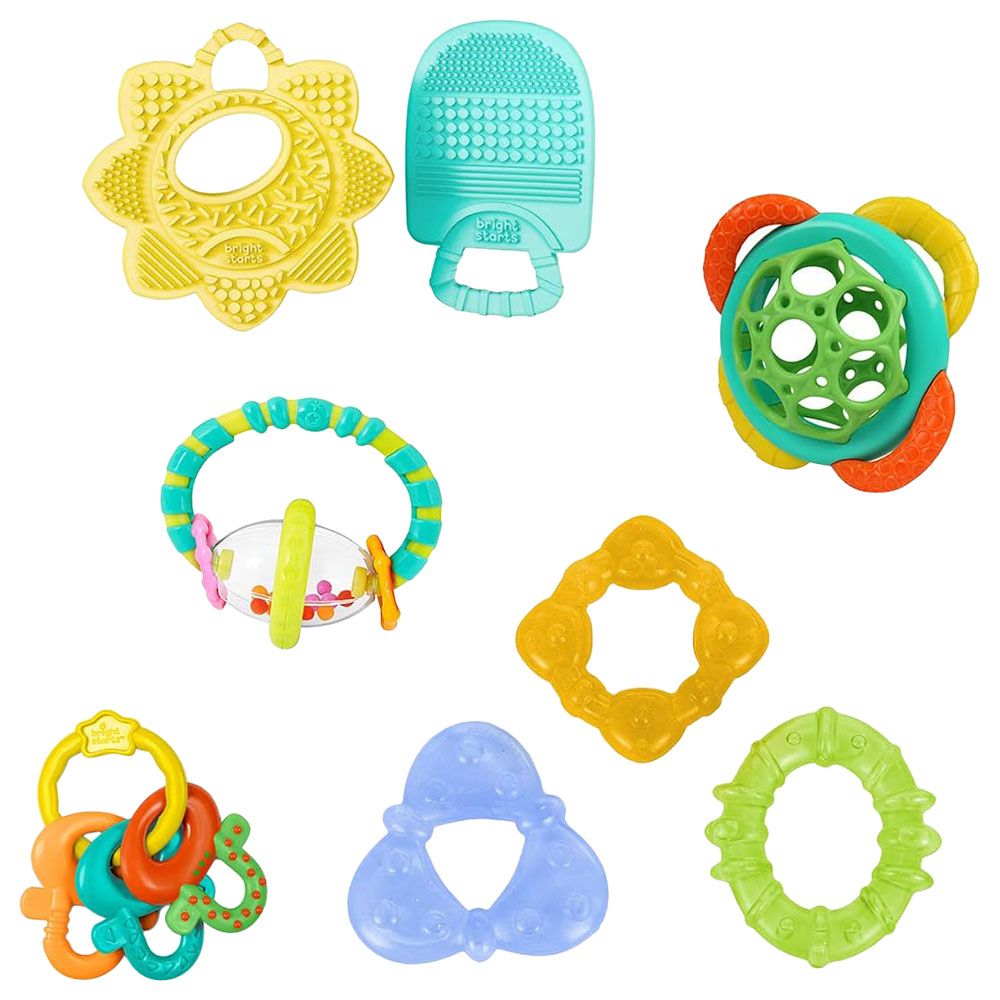 Bright Starts - Teethers And Rattles Set: Teeth Relief - 8pcs