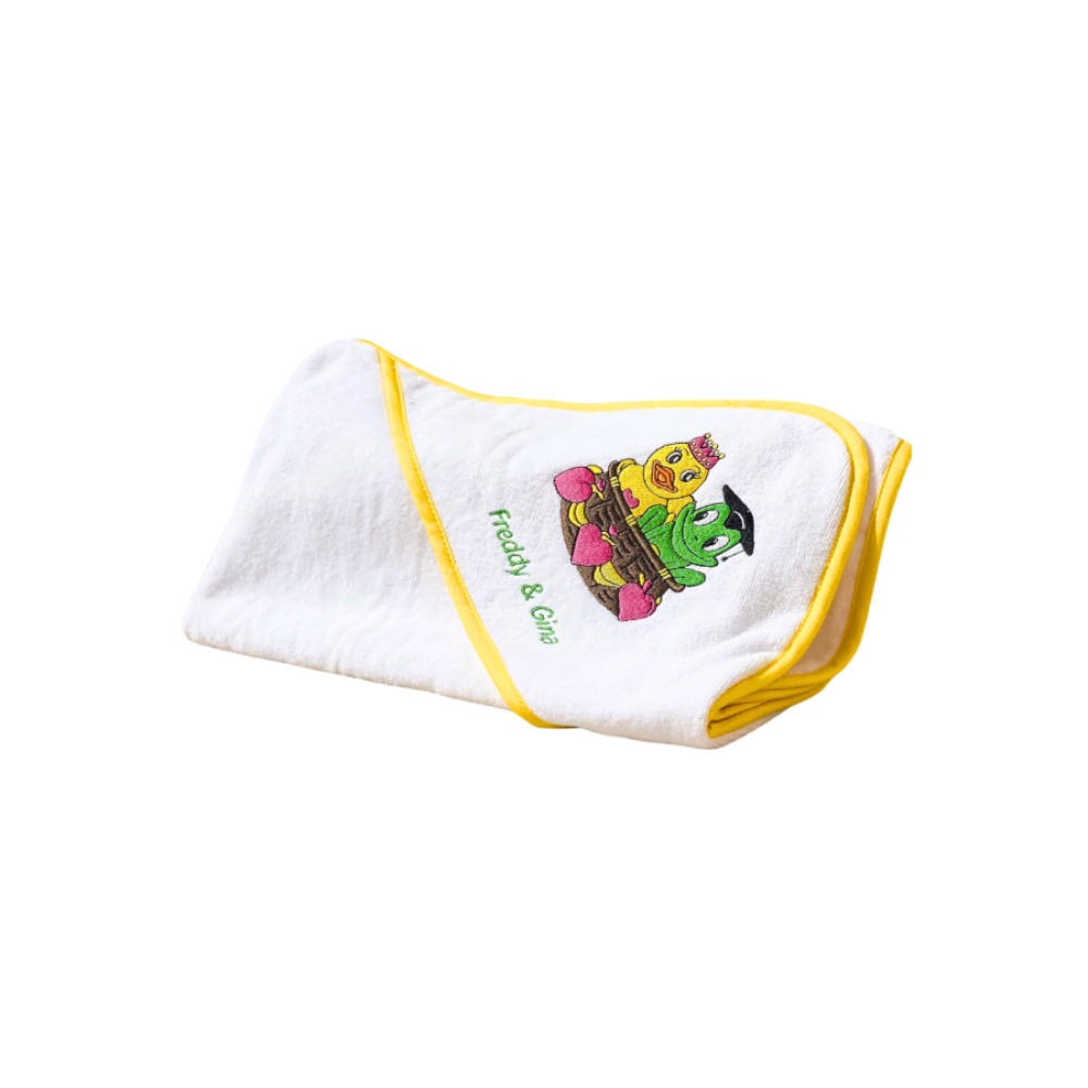 Freds Swim Academy - Freddy & Gina Hooded Towel - White